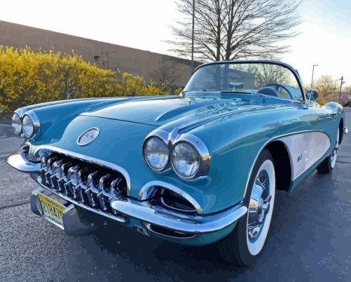 1960 Chevrolet Corvette Paint By Numbers