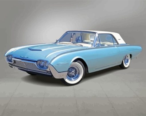 1961 Thunderbird Car Paint By Numbers