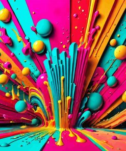 Abstract Colors Colorful Paint By Number