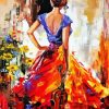 Abstract Woman In Dress Paint By Numbers