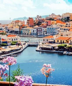 Agios Nikolaos Greece Paint By Numbers