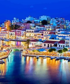 Agios Nikolaos Greece Paint By Numbers