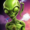 Alien Smoking Paint By Numbers