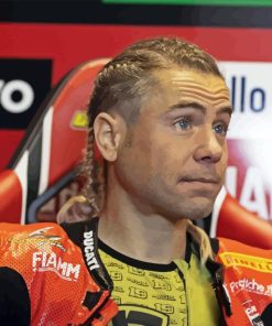 Alvaro Bautista Motorcycle Racer Paint By Number