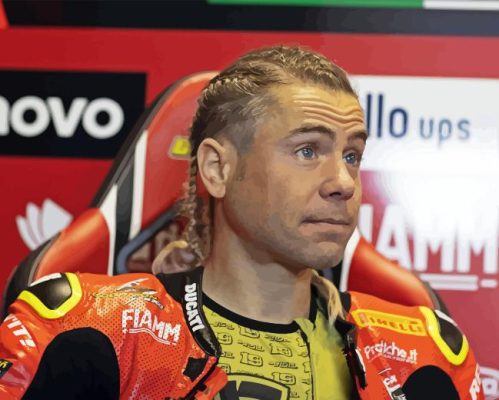 Alvaro Bautista Motorcycle Racer Paint By Number