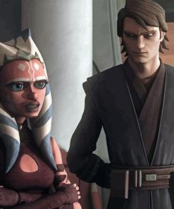 Anakin Ahsoka Characters Paint By Number