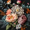 Antique Flowers Paint By Number