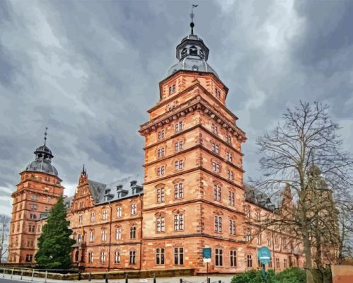 Aschaffenburg Castle Paint By Number