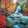 Autumn Forest River Paint By Numbers