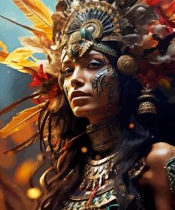 Aztec Princess Paint By Numbers