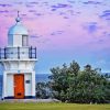 Ballina Lighthouse At Sunset Paint By Numbers