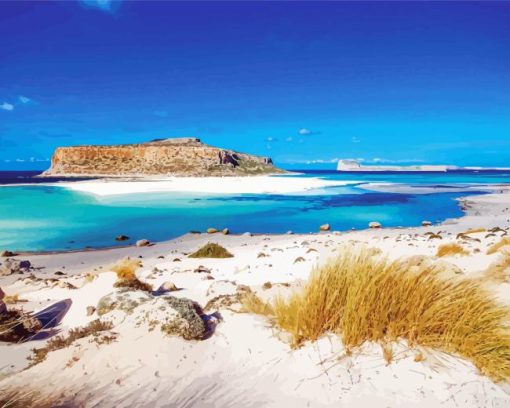 Crete Island Balos Beach Paint By Number