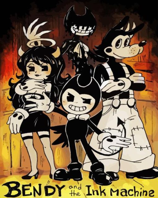 Bendy And The Ink Machine Paint By Number