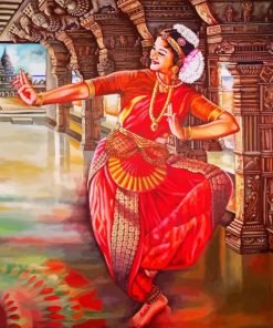 Bharatanatyam Dancer Paint By Number