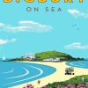 Bigbury On Sea Poster Paint By Number