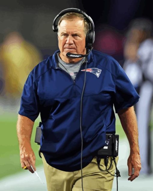 Bill Belichick Football Coach Paint By Numbers