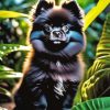 Black Pomeranian Dog Paint By Number