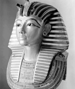 Black And White Tutankhamun Paint By Numbers