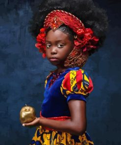 Black Girl Princess Paint By Numbers