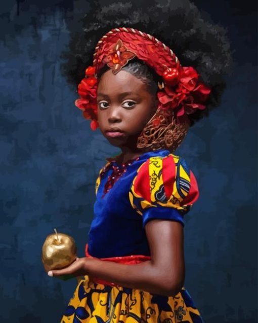 Black Girl Princess Paint By Numbers