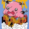 Blobfish Cartoon Poster Paint By Number