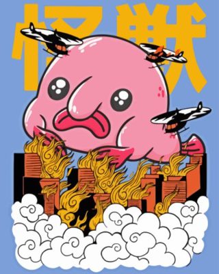 Blobfish Cartoon Poster Paint By Number