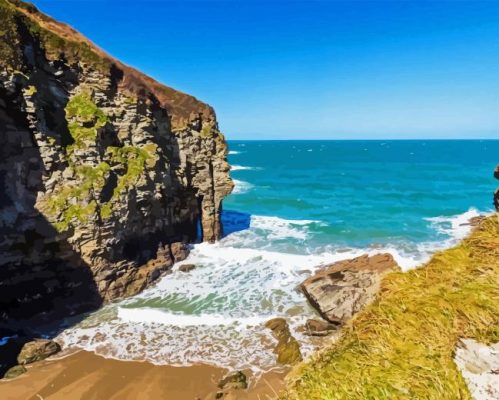 Boscastle Beach Paint By Numbers