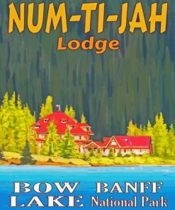 Bow Lake Poster Paint By Number