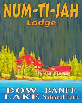 Bow Lake Poster Paint By Number