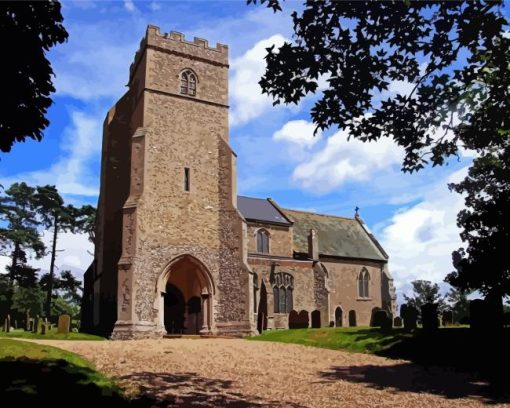 Bradenham Church Paint By Number