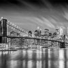 Black And White Brooklyn Bridge Paint By Numbers