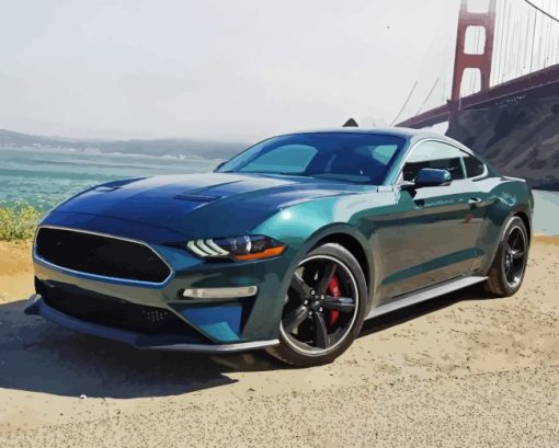 Bullitt Mustang Car Paint By Number