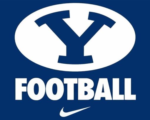 BYU Football Logo Paint By Numbers