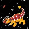 Cartoon Space Dinosaur Paint By Number