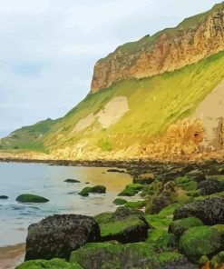 Cayton Bay Beach Paint By Number