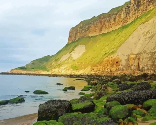 Cayton Bay Beach Paint By Number