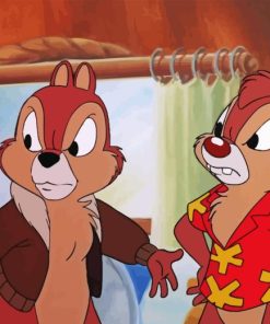 Chip And Dale Characters Paint By Number