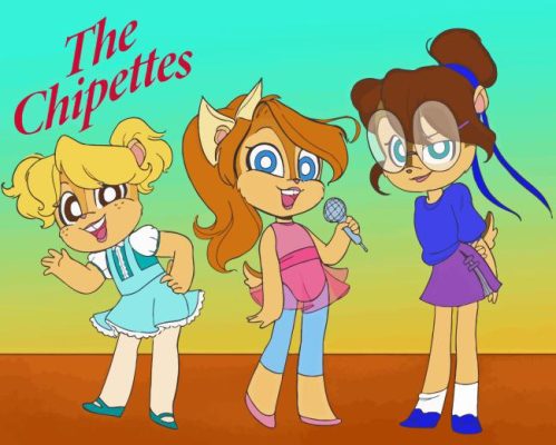 Chipettes Poster Paint By Number