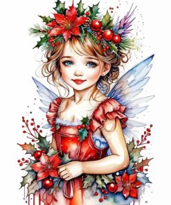 Christmas Little Fairy Paint By Numbers