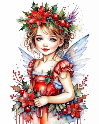 Christmas Little Fairy Paint By Numbers