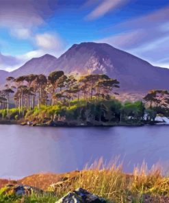 Clifden Lake Ireland Paint By Number