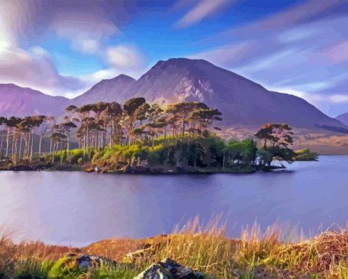 Clifden Lake Ireland Paint By Number