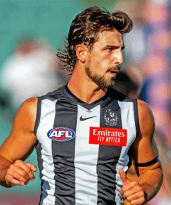 Collingwood Football Player Paint By Number