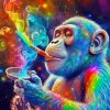 Colorful Monkey Animal Paint By Number