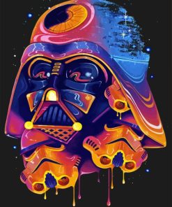 Colorful Darth Vader Star Wars Paint By Numbers