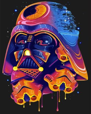 Colorful Darth Vader Star Wars Paint By Numbers