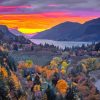 Columbia Gorge At Sunset Paint By Numbers