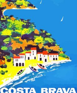 Costa Brava Poster Paint By Numbers