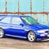 Blue Ford Escort Cosworth Paint By Numbers