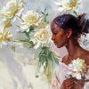 Black Girl By Daniel Gerhartz Paint By Number